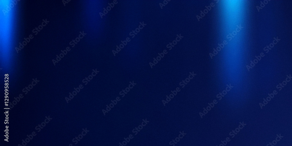 Obraz premium Blue Light Bokeh On Dark Background