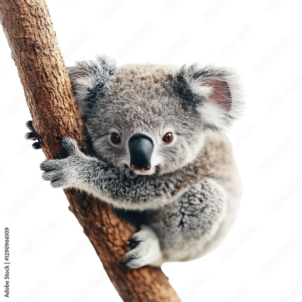 Naklejka premium koala portrait isolated on transparent png