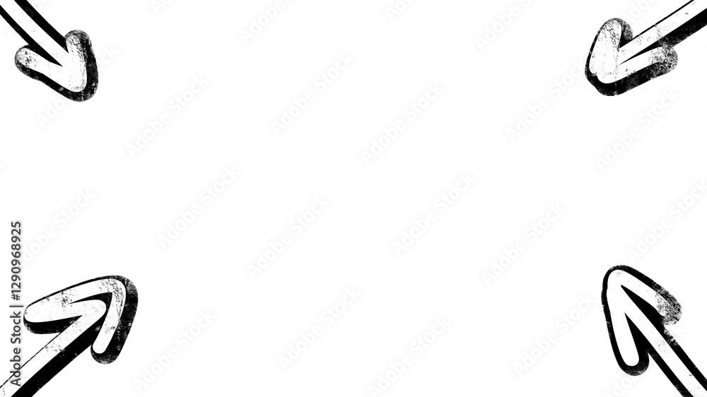 four black arrows on white background video four black arrows on white background video