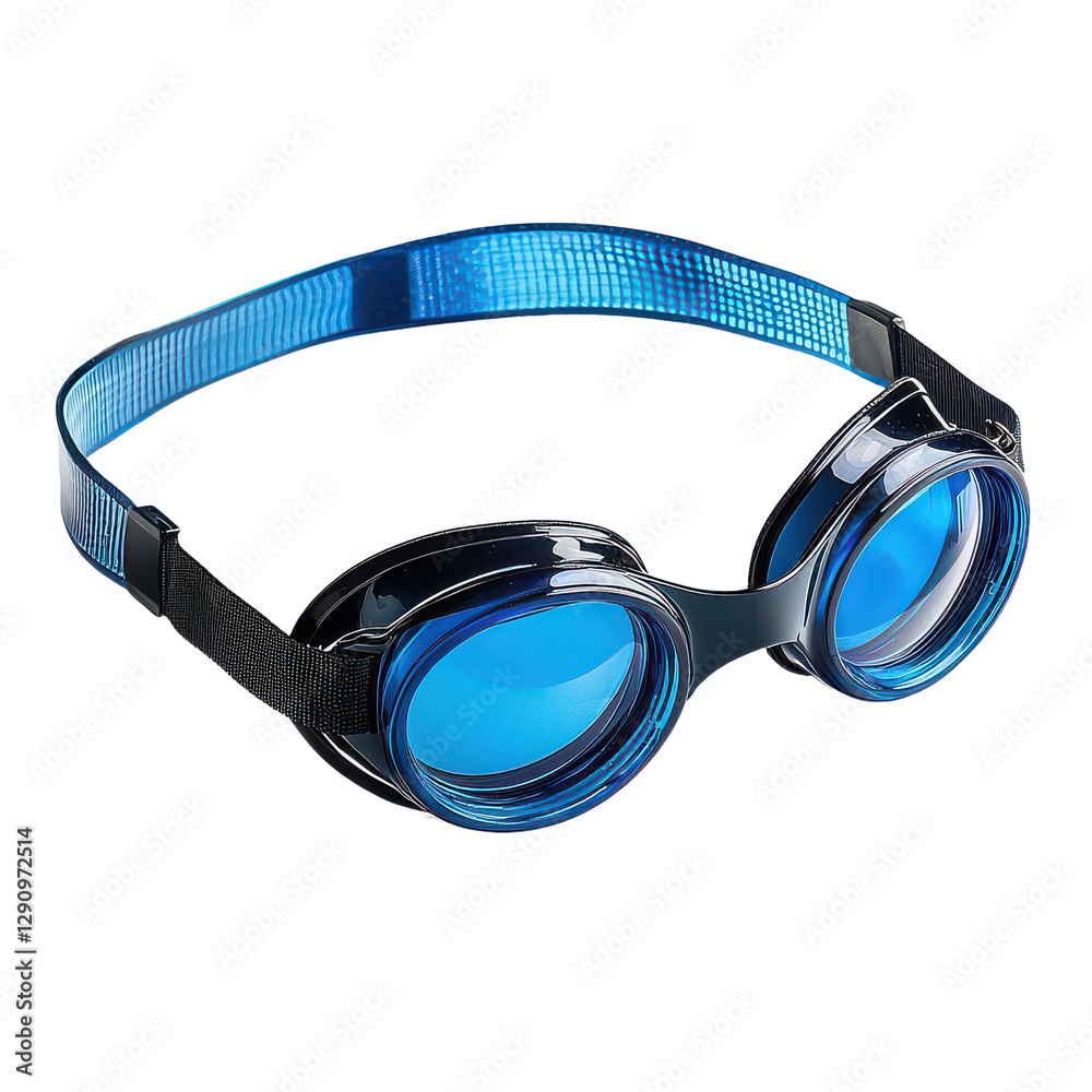 swimming goggles profile isolated on transparent png