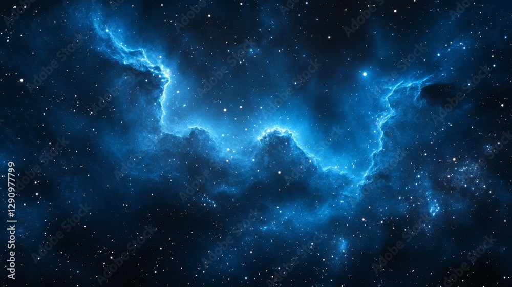 Cosmic Sky with Luminous Star Trails, Generative AI Cosmic Sky with Luminous Star Trails, Generative AI