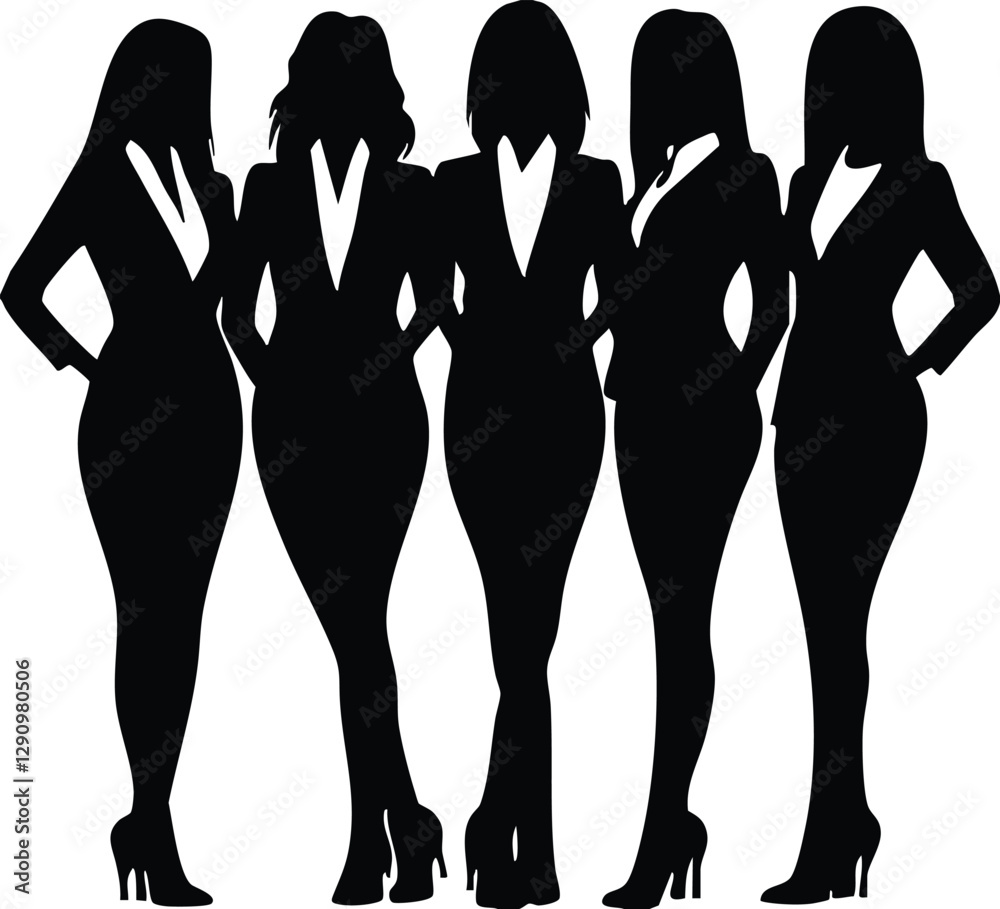 Businesswomen Silhouettes – Professional Women in Suits Businesswomen Silhouettes – Professional Women in Suits