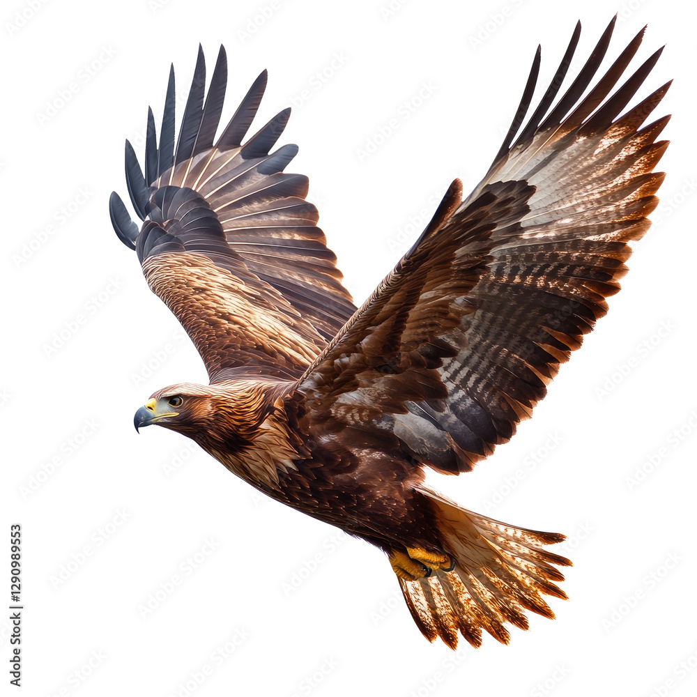 Obraz premium flying eagle isolated on transparent background