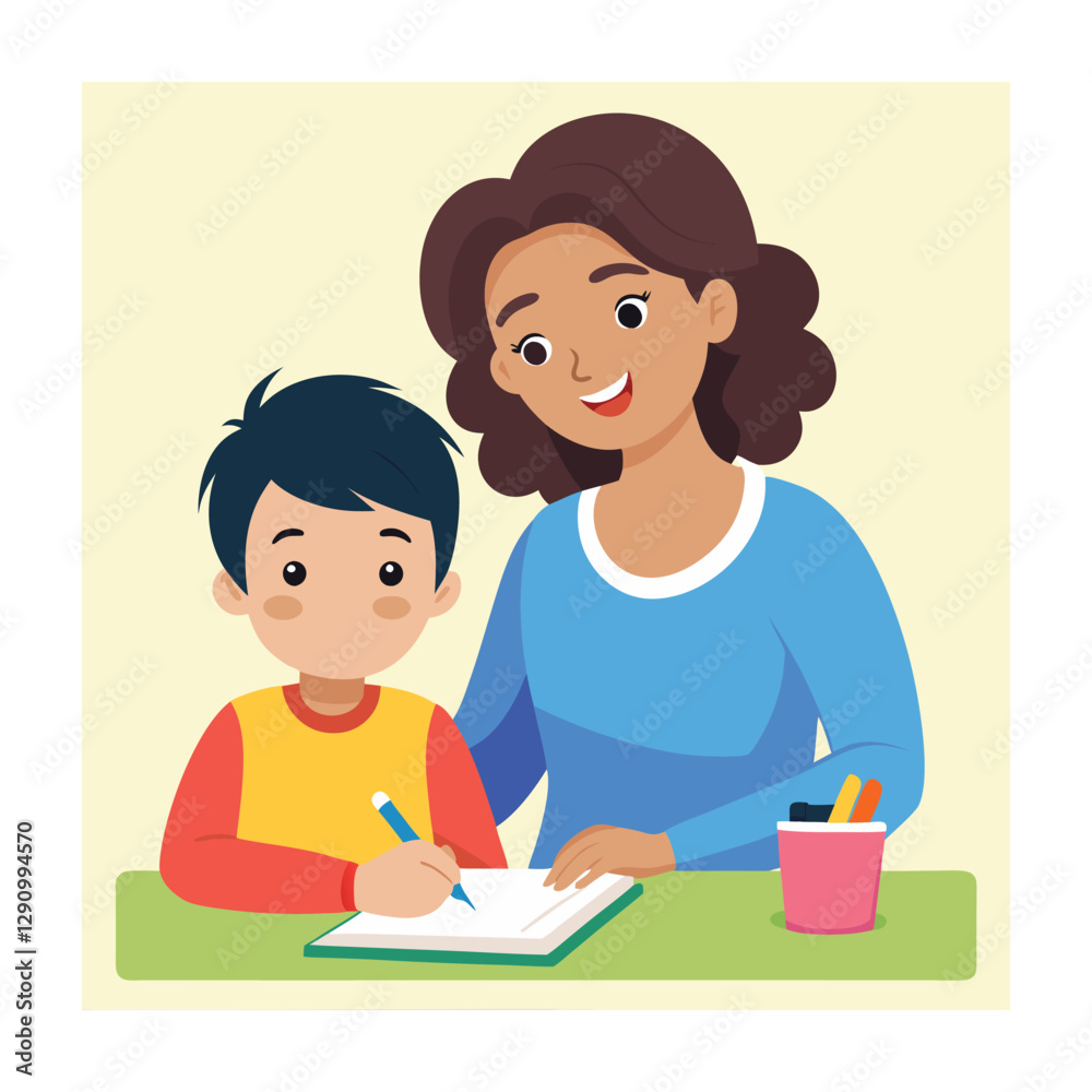 Mothers day concept vector illustration Happy Mothers day design Mothers day concept vector illustration Happy Mothers day design