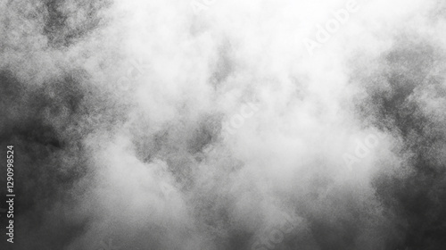 Abstract cloud formation creating a dramatic atmosphere in a monochrome setting