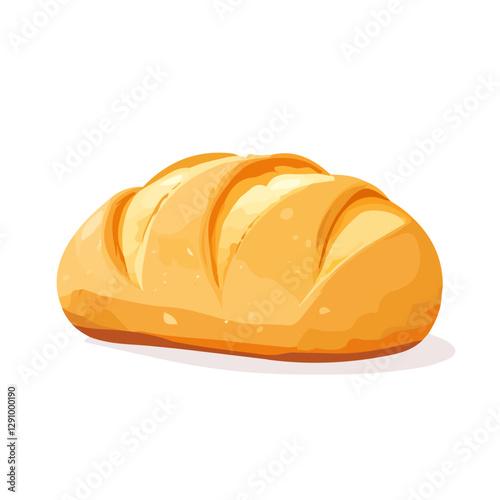 Minimalist flat illustration of Zopf, featuring a clean design isolated on a white background.

