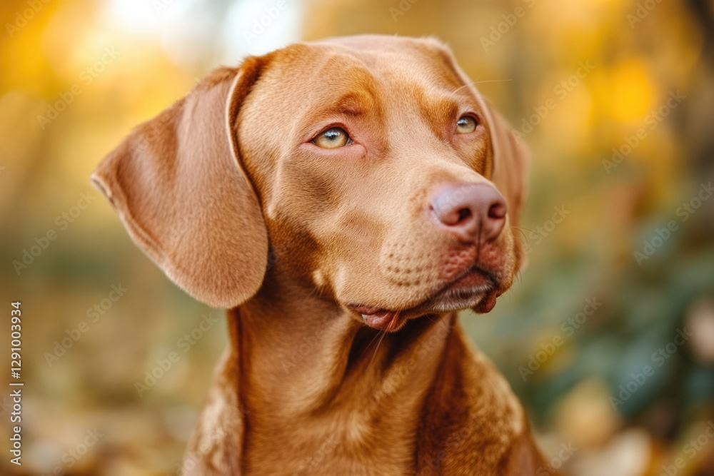 A close-up photo of a dog exploring the woods A close-up photo of a dog exploring the woods