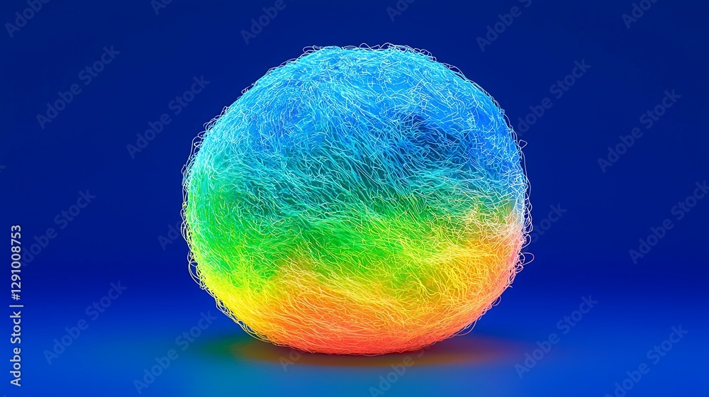 Obraz premium a high-resolution photo of Glow-in-the-dark cotton candy illuminated by UV light. isolated on color background, photorealistic, ultra-sharp focus, clear details, studio lighting, natural colors,