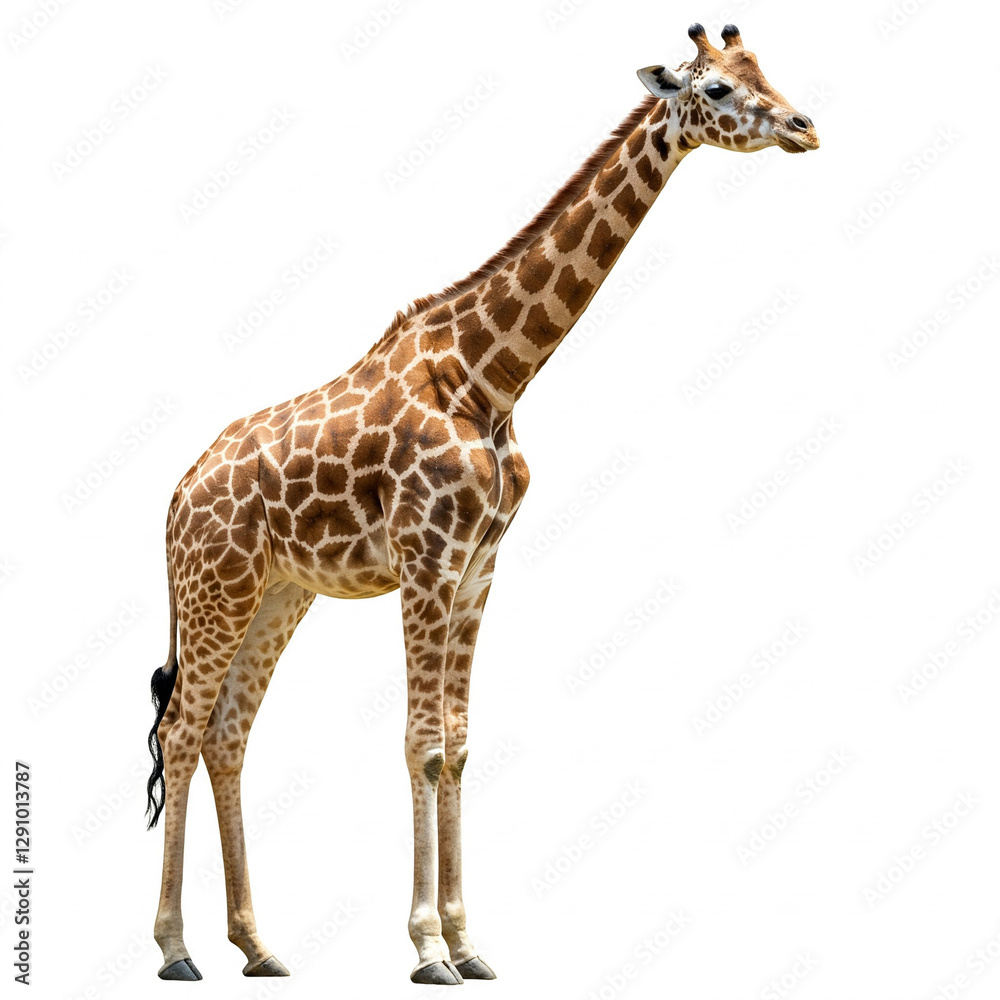 Obraz premium giraffe isolated on white
