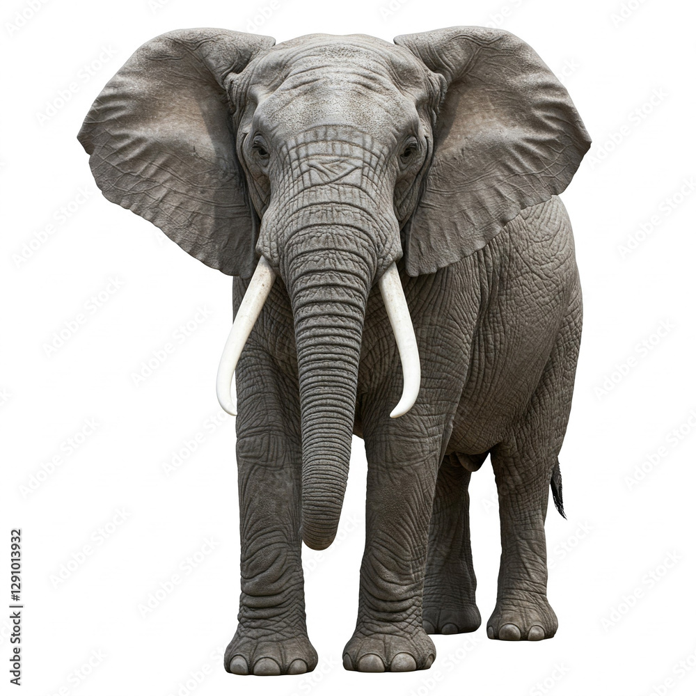 Obraz premium elephant isolated on white