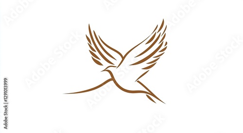 Bird in Flight, Simple Design photo
