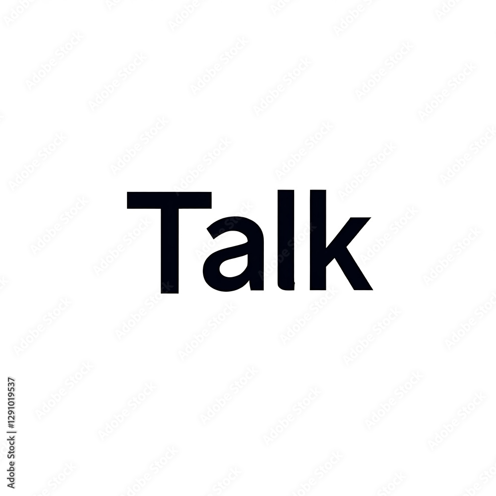 Obraz premium Concise Communication Depiction Using Bold Typographic Text Style on Clean Background Layout