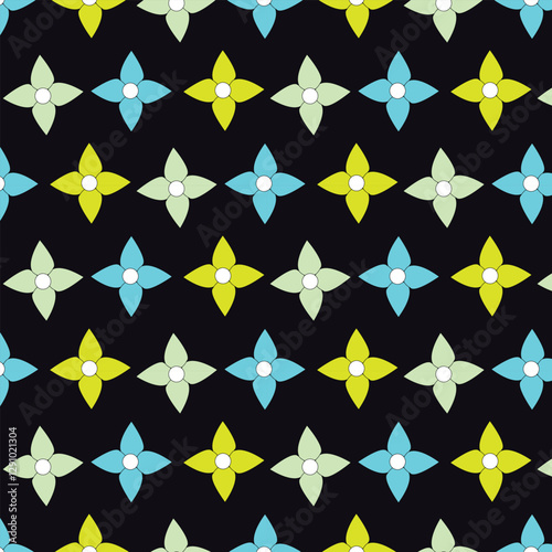 vector seamless pattern with stars design