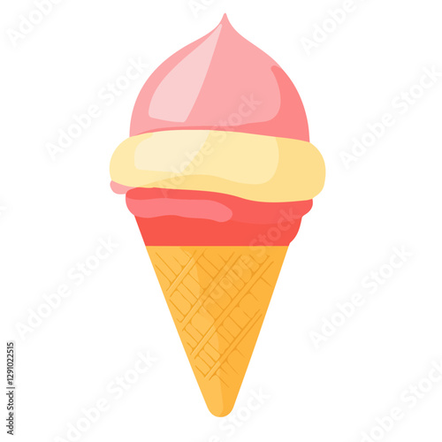 Minimalist flat illustration of Sorbet, featuring a clean design isolated on a white background.

