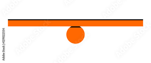 Tableau sur toile Hand drawn cute cartoon illustration of balance scales