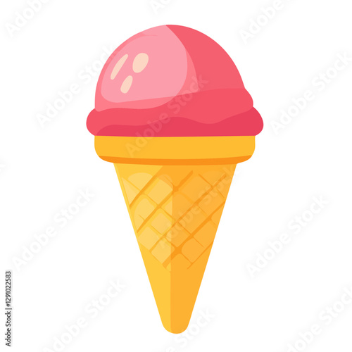 Minimalist flat illustration of Sorbet, featuring a clean design isolated on a white background.


