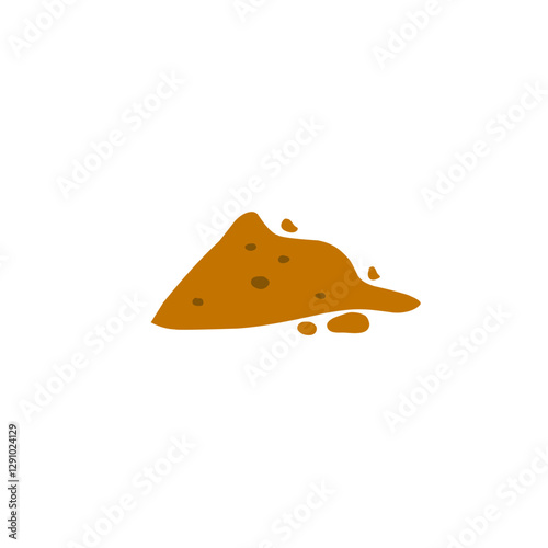 dirt mound vector