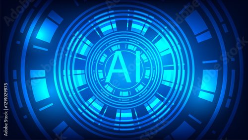 HUD Abstract Tech Background Futuristic Circuit Board Design Vector Abstract mesh line, Blue Abstract
