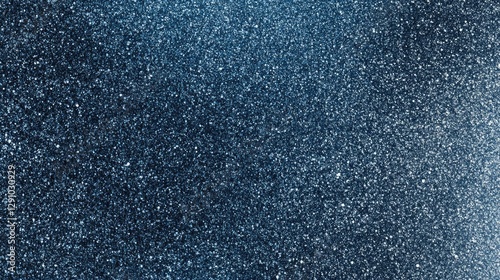 Close-Up of Sparkling Blue Glitter Texture