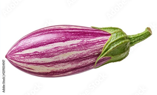 Wallpaper Mural Striped Eggplant Isolated on White Torontodigital.ca