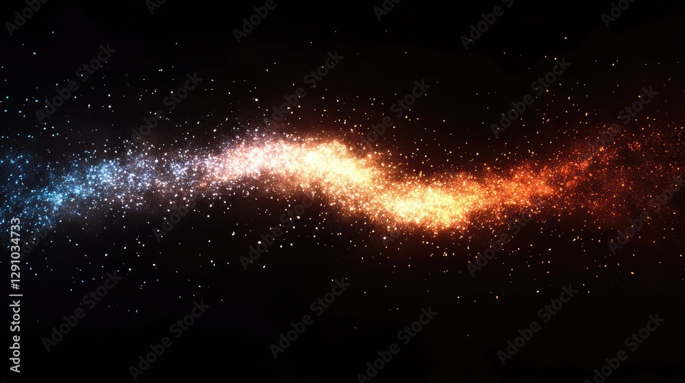 Obraz premium Cosmic Bridge of Stars: A Spectacular Interstellar Phenomenon