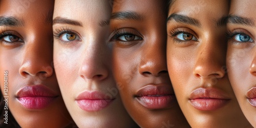 A group of women with different colored eyes, offering diverse perspectives and experiences
