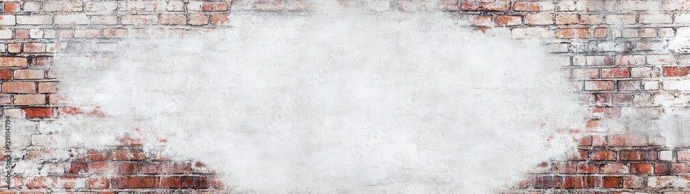 Naklejka premium A Weathered Brick Wall with Textured Surface Ideal for Urban Backdrop or Design Use