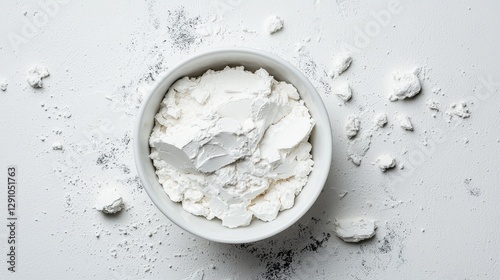 White Powder in Bowl on White Surface (1)