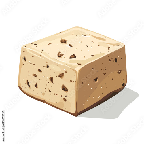 Minimalist flat illustration of Halva, featuring a clean design isolated on a white background.

