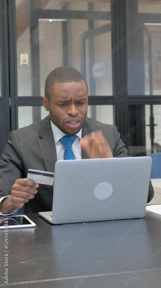African American Businessman Having Online Banking Problems African American Businessman Having Online Banking Problems