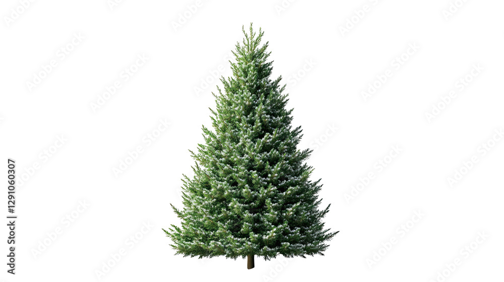 A lush green evergreen tree, perfect for holiday decoration and nature-themed designs. A lush green evergreen tree, perfect for holiday decoration and nature-themed designs.