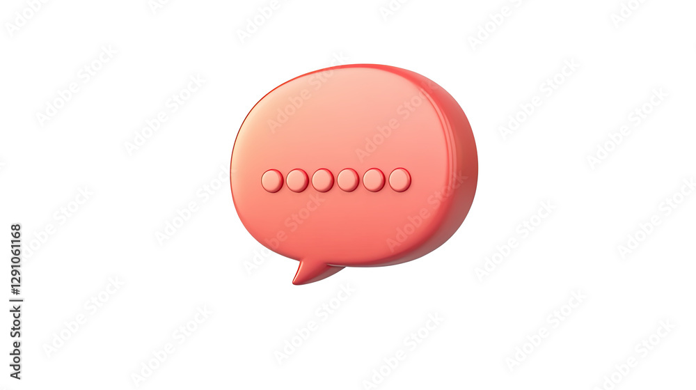 A modern communication bubble icon representing message or conversation. A modern communication bubble icon representing message or conversation.