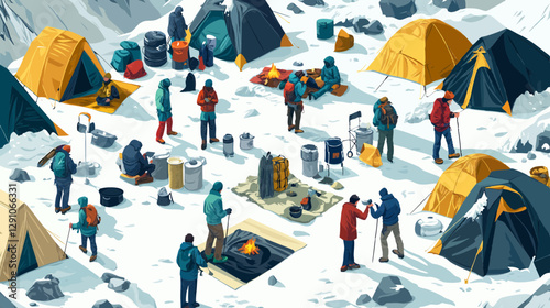 mountaineering camp