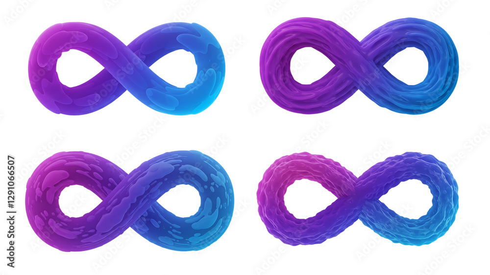 Infinity loop 3D icon