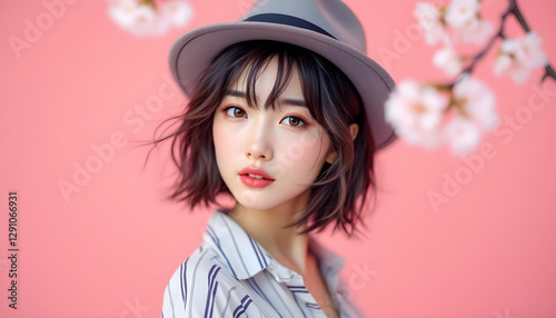 ファンタジーストーリー（ブロッサムピンクの色彩を纏った女性）