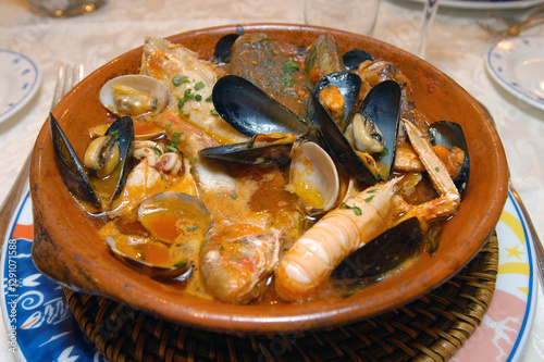 Brodetto is a typical soup made with fresh fish caught in the Adriatic and typical of the Marche and Abruzzo regions