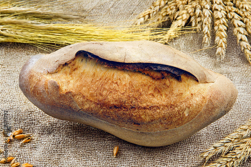 Senatore Cappelli bread is a loaf of bread made with the typical Senatore Cappelli durum wheat flour cooked in South of Italy