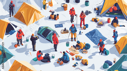 mountaineering camp