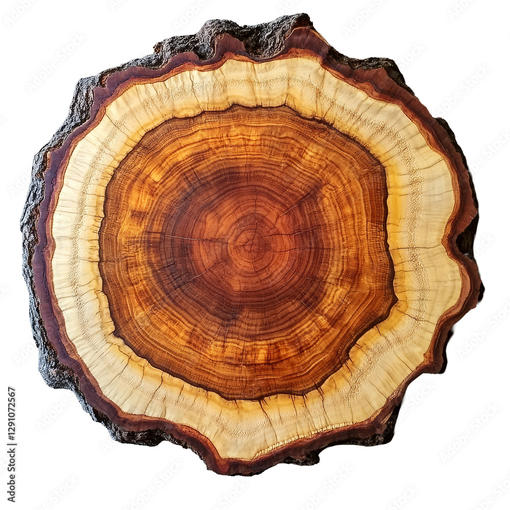 Beautiful cross section of a tree trunk serving as a unique cutting board for culinary preparations, tree trunk cross section, A cutting board made of crosssectional wood. Beautiful cross section of a tree trunk serving as a unique cutting board for culinary preparations, tree trunk cross section, A cutting board made of crosssectional wood.