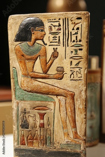 Exploration of Imhoteps healing arts depicted in ancient Egyptian relief carving