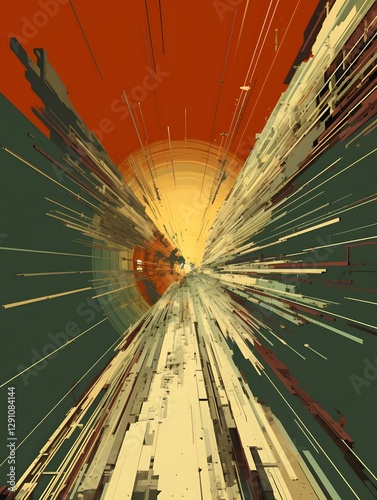 
23h
A sci-fi movie poster in which a collection of lines with multi-pronged dull-toned colors is presented at speed, showing traces of the past