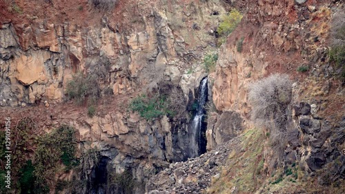 Gamla Waterfall In the Golan Heights