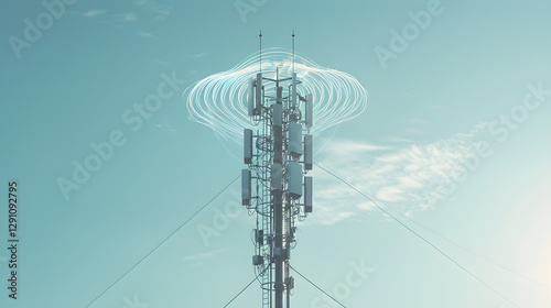Visual Representation of Radio Frequency Signals from a Cellular Tower