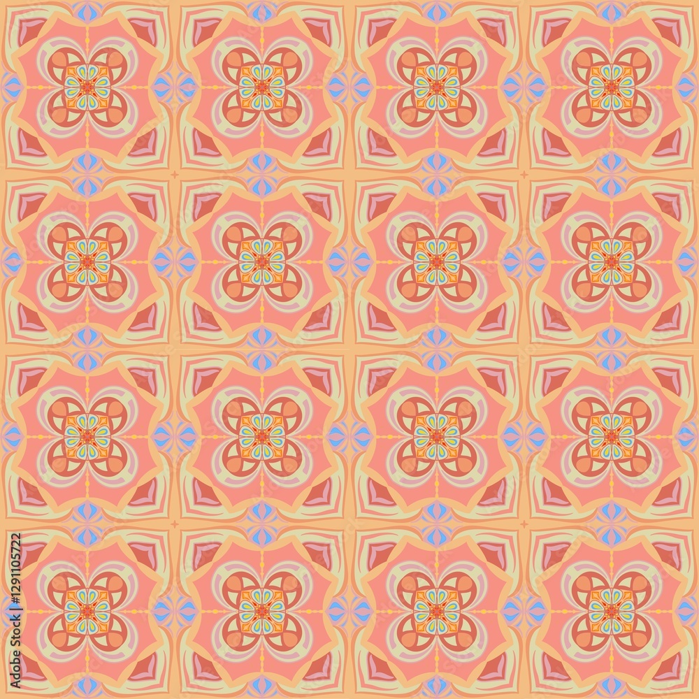 Fototapeta premium Seamless floral pattern 