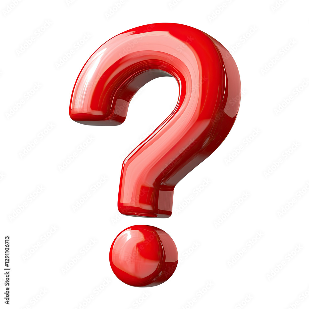 A vibrant red question mark symbolizing inquiry and curiosity, ideal for educational or creative design use. A vibrant red question mark symbolizing inquiry and curiosity, ideal for educational or creative design use.