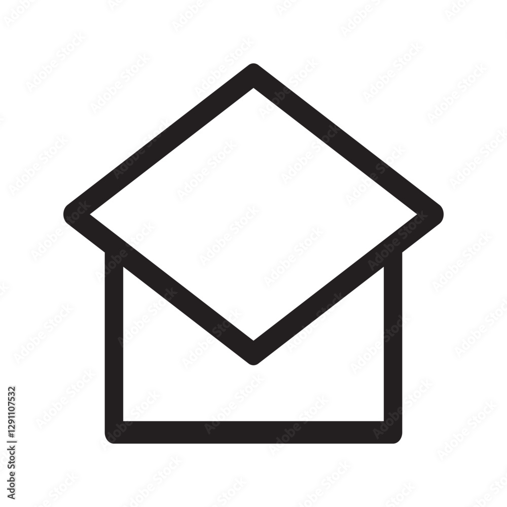 Outline icon of a graduation cap with tassel on the right side, symbolizing completed graduation. Perfect for certificates and congrats graphics. Outline icon of a graduation cap with tassel on the right side, symbolizing completed graduation. Perfect for certificates and congrats graphics.