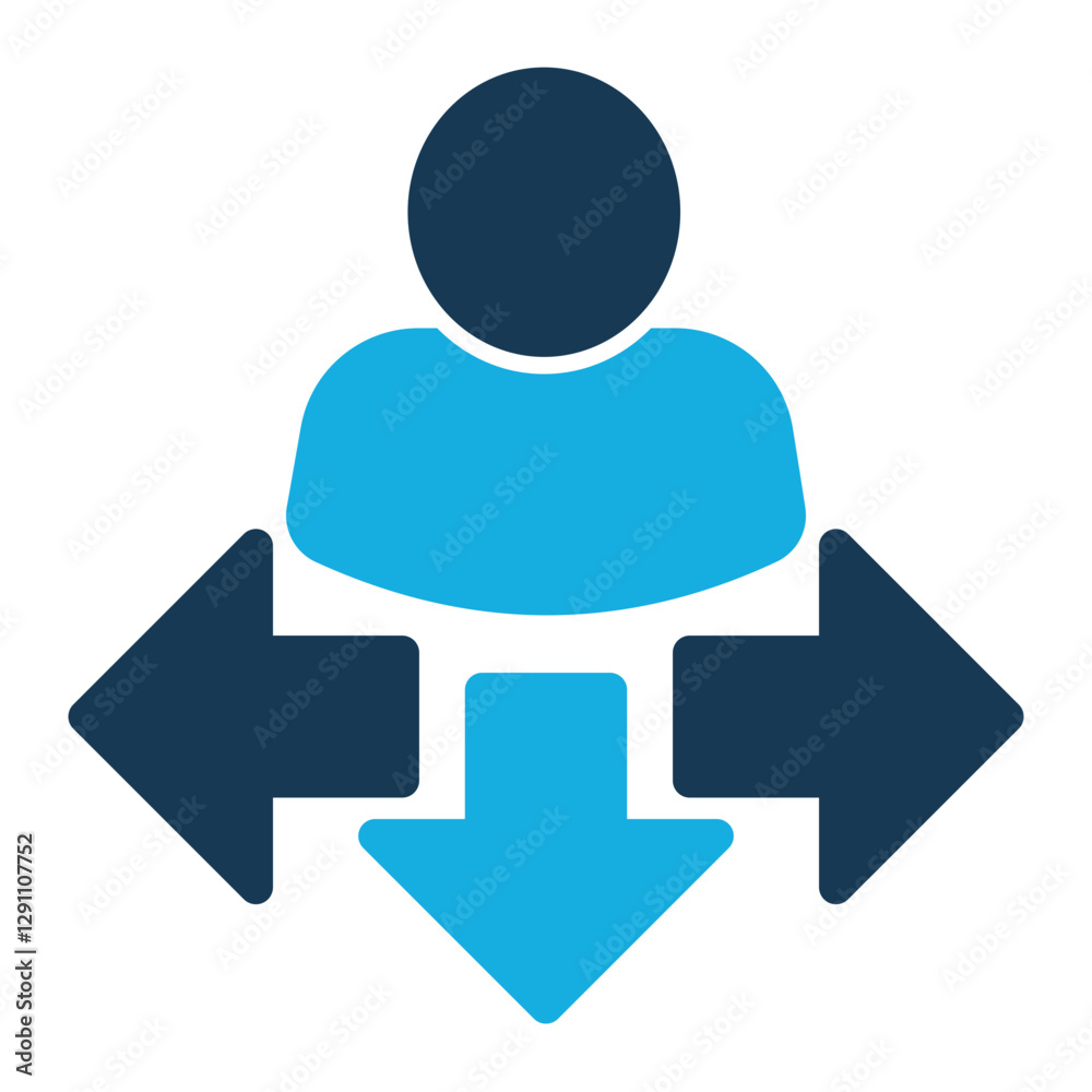 Instructor Icon with Trendy Duo Tone Style Instructor Icon with Trendy Duo Tone Style