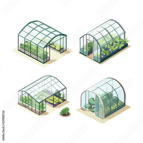 Multiple Greenhouses - Smart Farming and Crop Cultivation