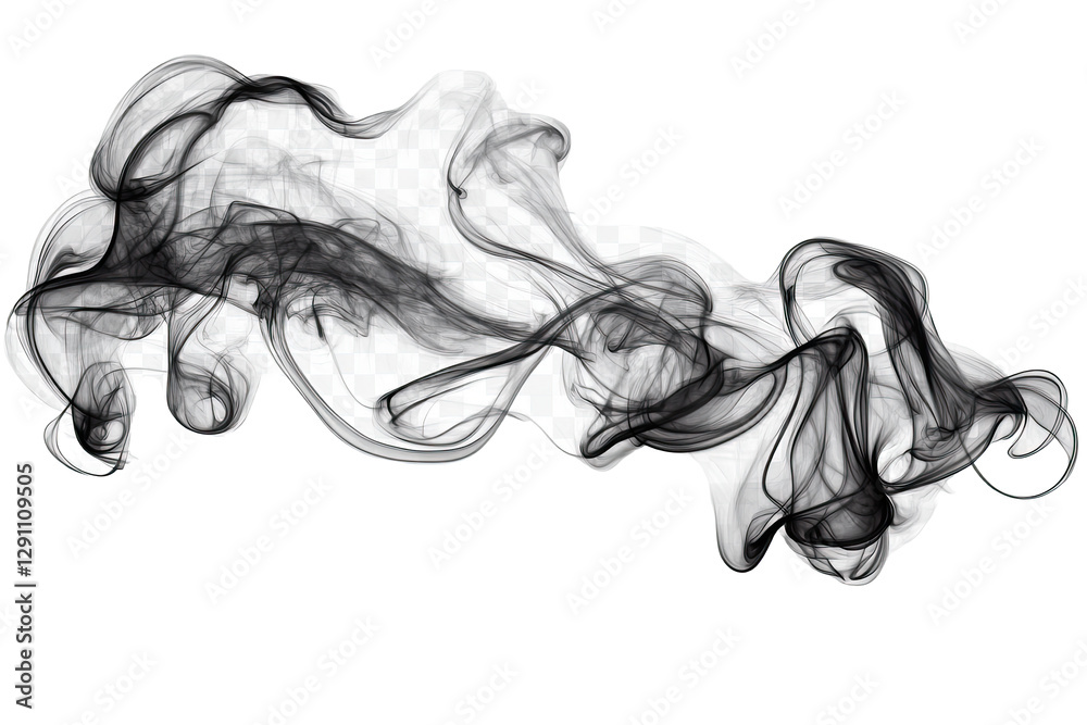 Abstract swirling smoke design in black and white, perfect for backgrounds, overlays, or artistic projects. Abstract swirling smoke design in black and white, perfect for backgrounds, overlays, or artistic projects.