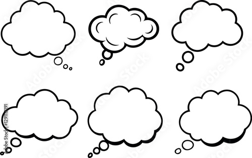 cloud vector set ,Vector illustration of clouds collection